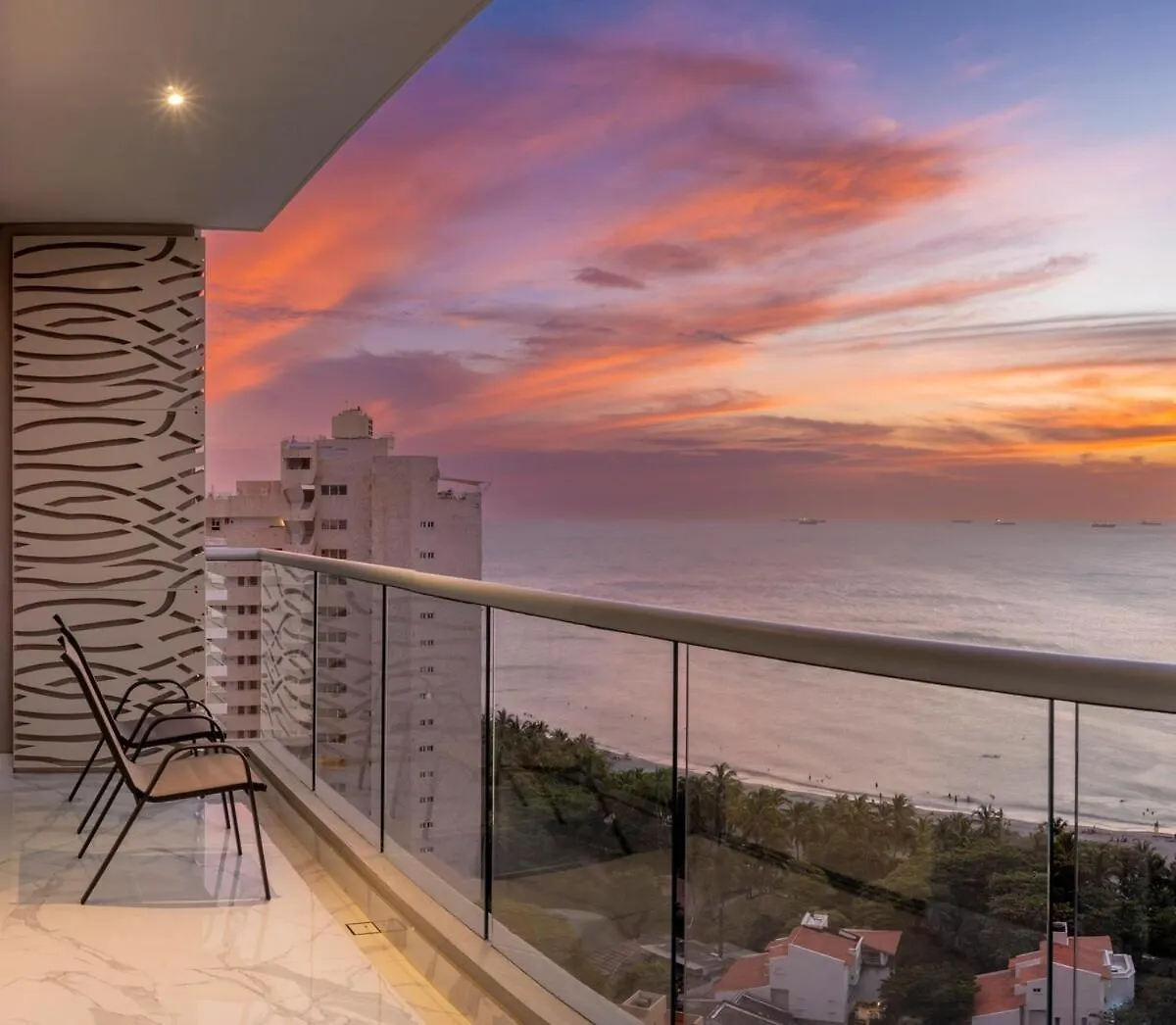 Apto De Lujo Con Vista Al Mar En Playa Bello Horizonte سانتا مارتا